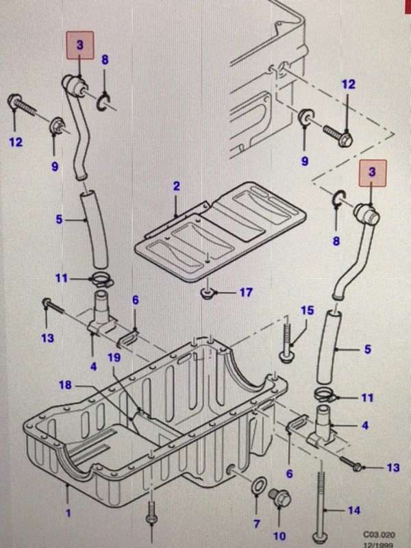 Масляная магистраль Ford Scorpio II 2.9 1995 прав. (б/у)