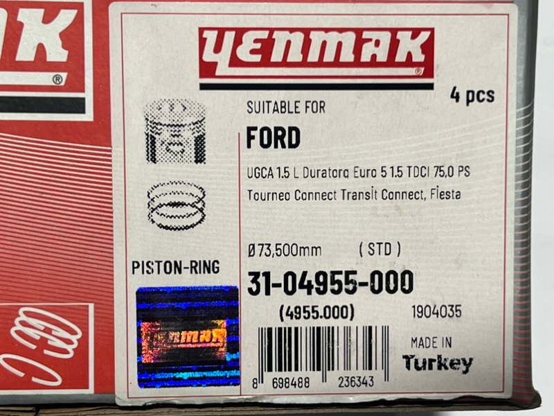 Поршень стандартный STD Ford Transit Connect 2 1.5 TDCI 2013