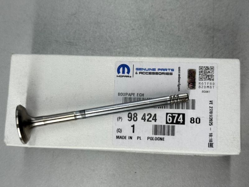 Клапан выпускной Peugeot Citroen Ford 1.5 HDI DV5RC