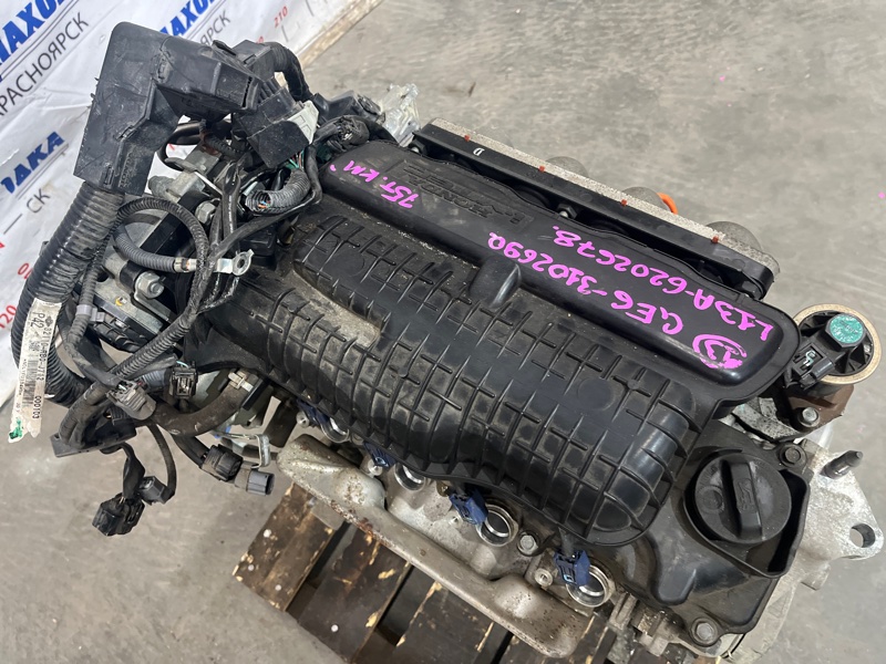 Двигатель HONDA FIT GE6 L13A 2007 (б/у) Двигатель HONDA FIT GE6 L13A 2007 (б/у)