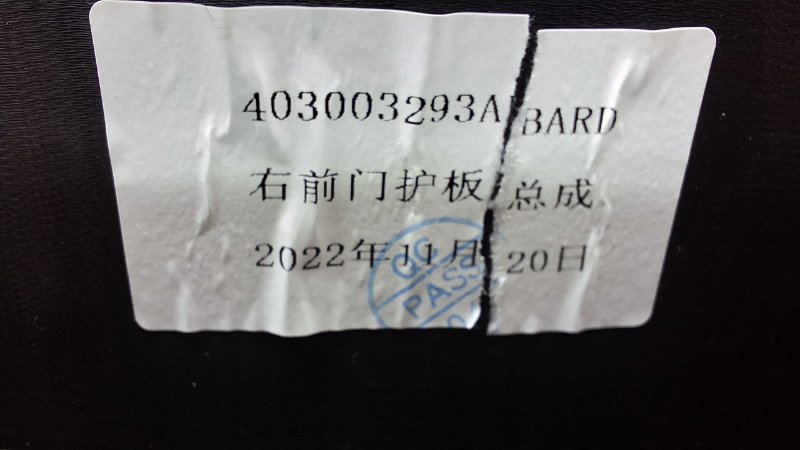 Обшивка двери передняя правая E5 2022 GS11 SQRE4T15C