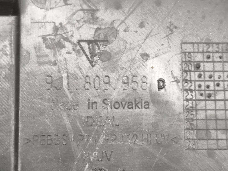 Накладка бампера передняя левая Taycan 2021-