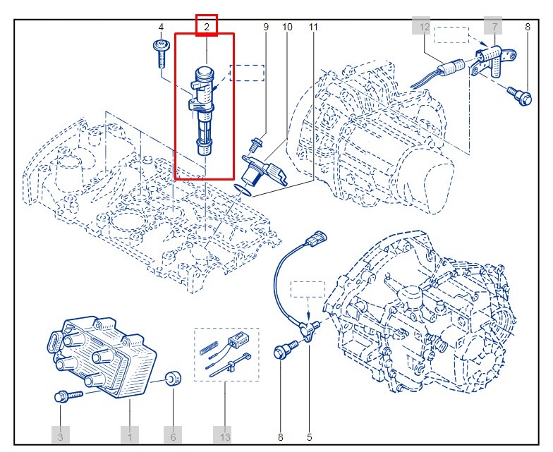 Катушка зажигания RENAULT Duster H79 F4RE410 2021 (б/у)