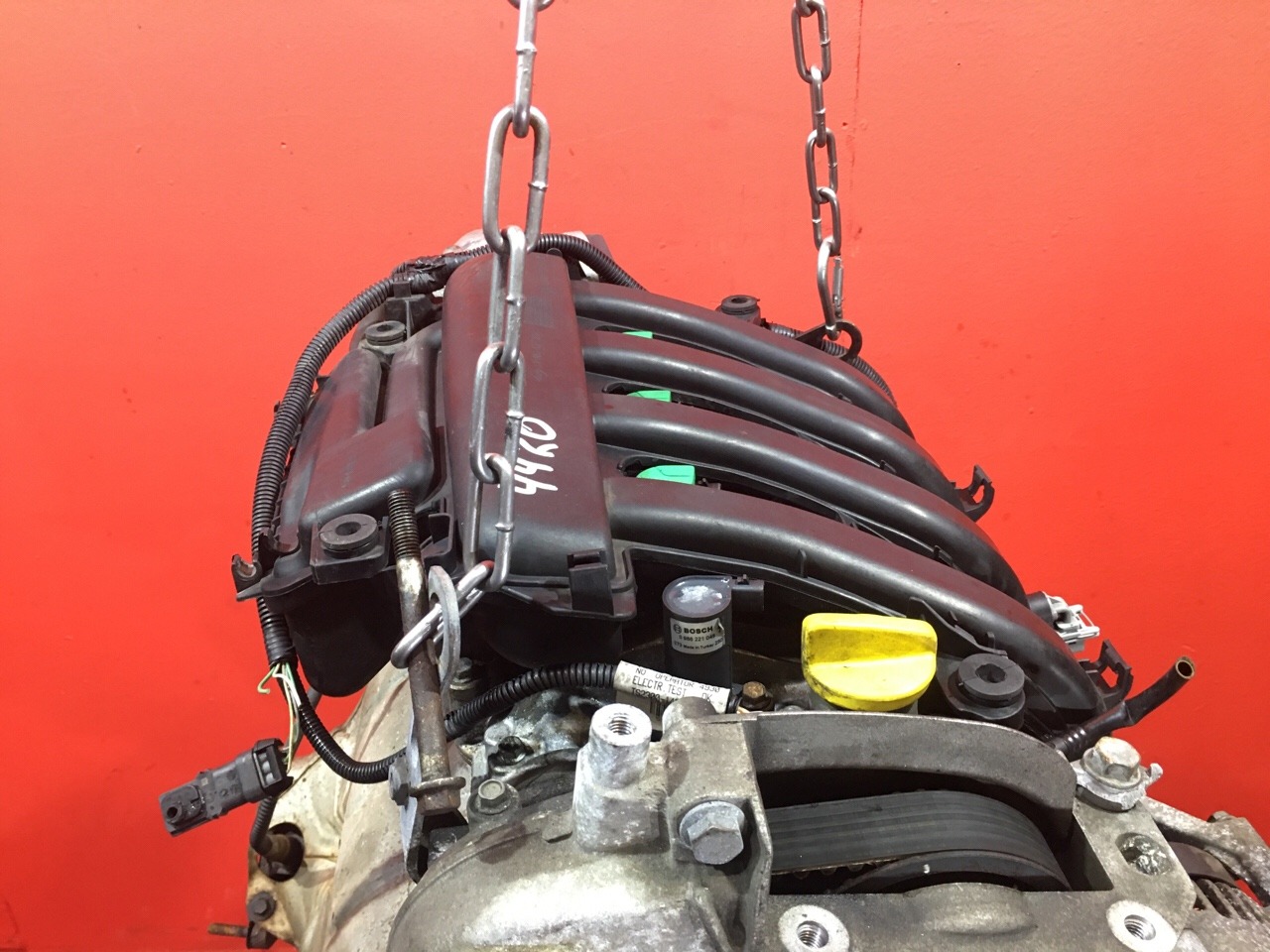 Двигатель Renault Scenic 2 МИНИВЭН K4M782 1.6L 1598 КУБ.СМ. БЕНЗИН 83-85 КВТ (113-115 Л.С.) 2003 (б/у)