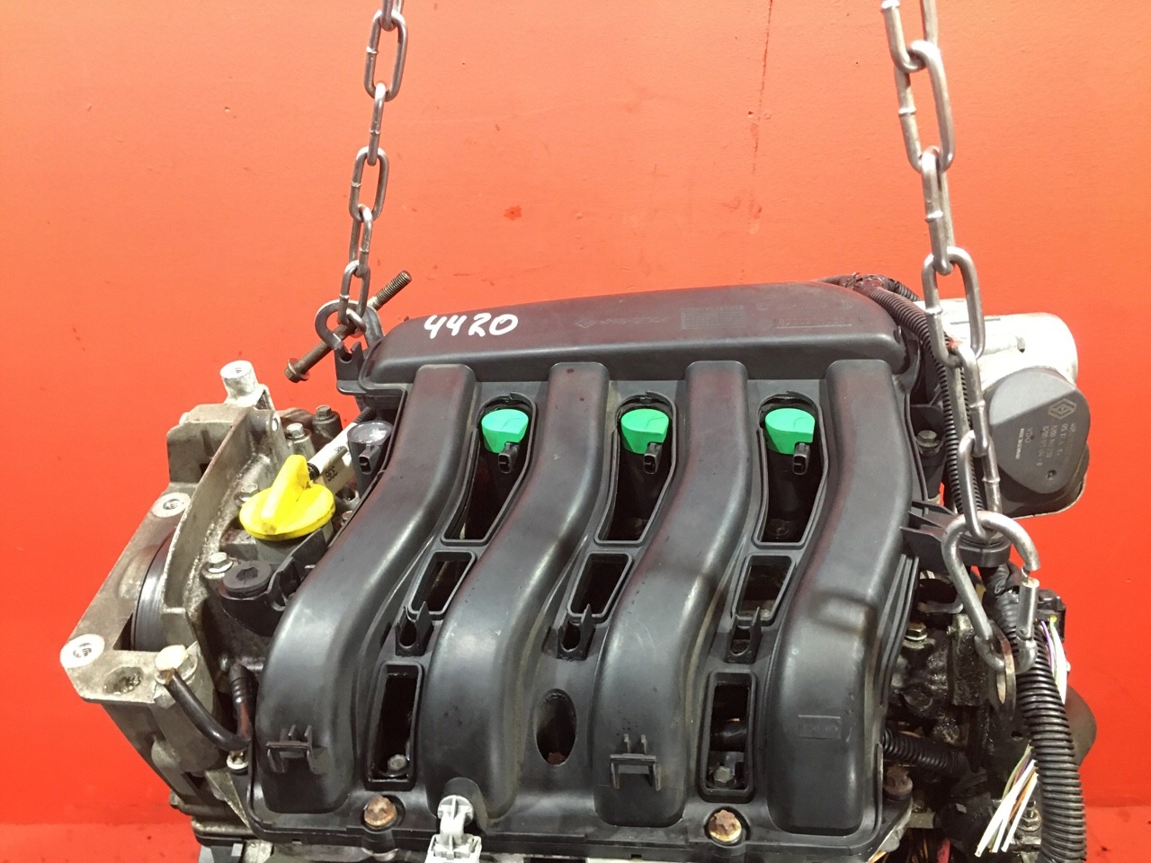 Двигатель Renault Scenic 2 МИНИВЭН K4M782 1.6L 1598 КУБ.СМ. БЕНЗИН 83-85 КВТ (113-115 Л.С.) 2003 (б/у)