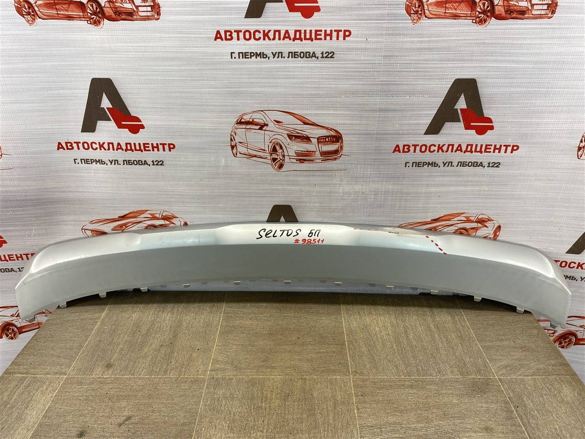 Спойлер (юбка) бампера переднего KIA SELTOS (2019 - 86577-Q5000 id89833  запчасть БУ купить в Перми, цена 1500₽