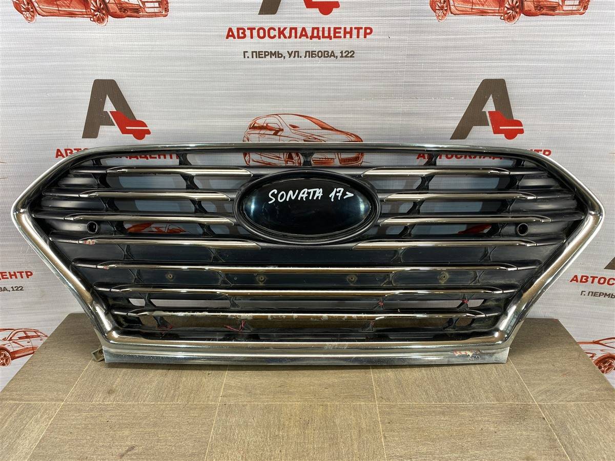 Решетка радиатора HYUNDAI SONATA 86350-E6700 id89859 запчасть БУ купить в  Перми, цена 6000₽